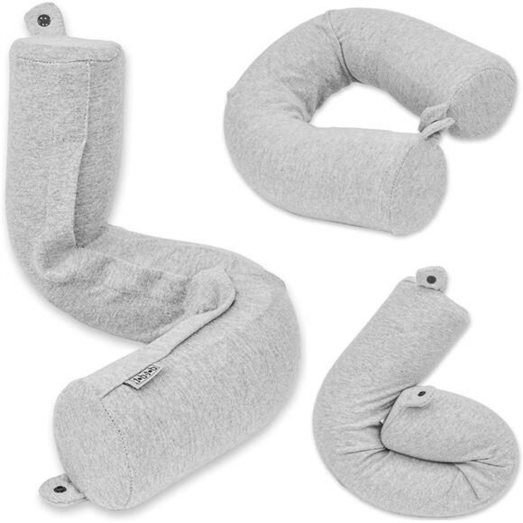 Memory Foam Travel Pillow Neck Support Adjustable Airplane Sleep Cushion - Picture 1 of 7